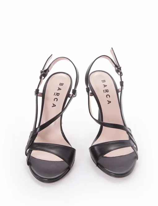 sandalo tacco 9 cm nero