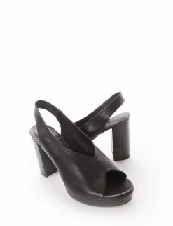 Sandalo tacco 8 cm nero