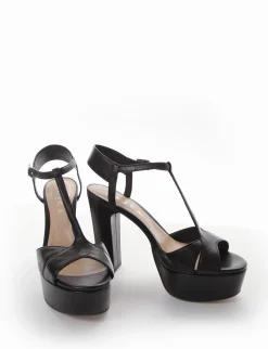 sandalo tacco 10 cm nero