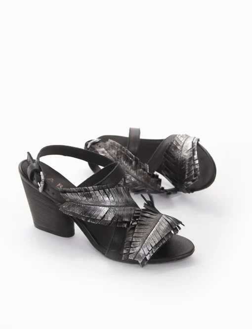 sandalo tacco 8 cm nero