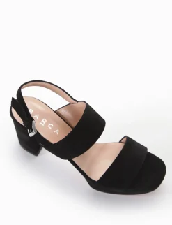 sandalo tacco 8 cm nero