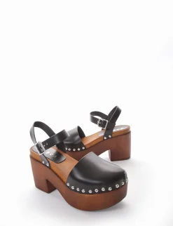 sandalo tacco 10 cm nero
