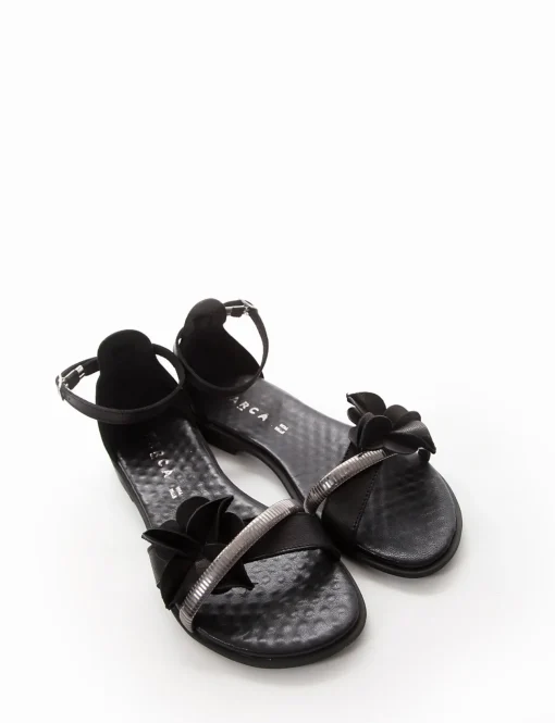 Sandalo tacco 1 cm nero