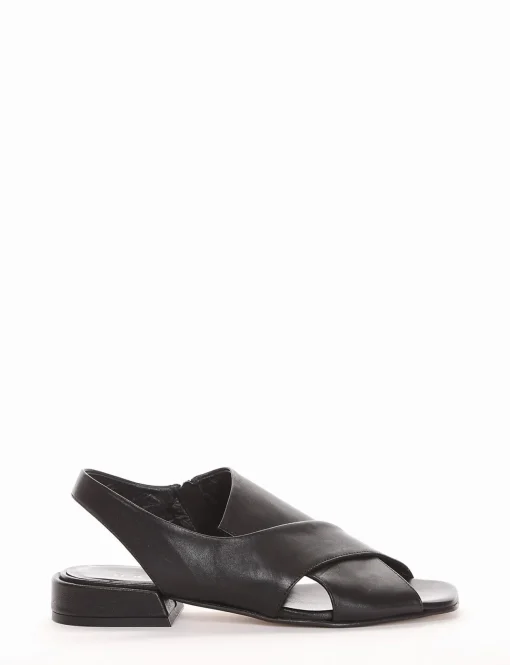 sandalo tacco 2 cm nero