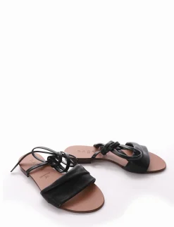 Sandalo tacco 1 cm nero