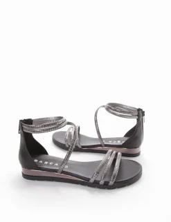 sandalo tacco 2 cm nero