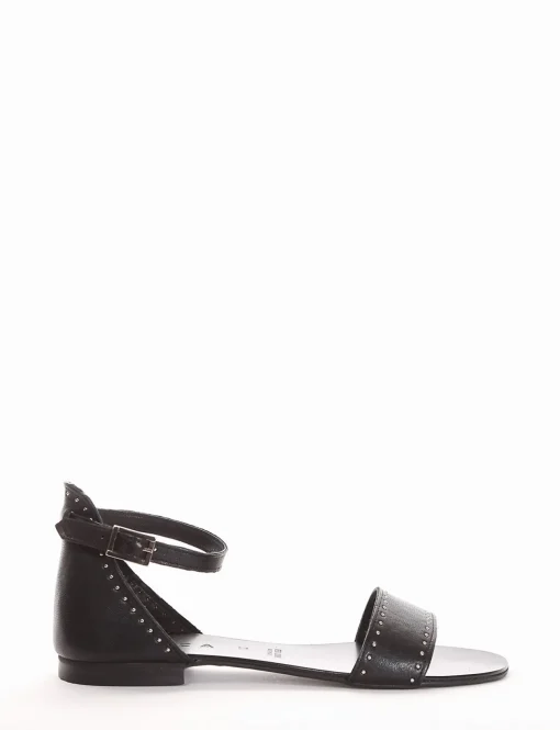 sandalo tacco 1 cm nero