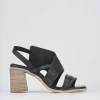 Sandalo tacco 7 cm nero pelle