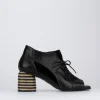 Sandalo tacco 5 cm nero pelle
