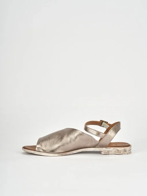 Sandalo tacco 1 cm oro