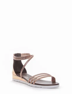 sandalo tacco 2 cm rame