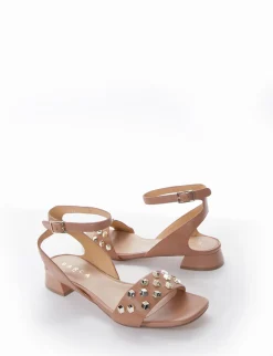 sandalo tacco 2 cm rosa
