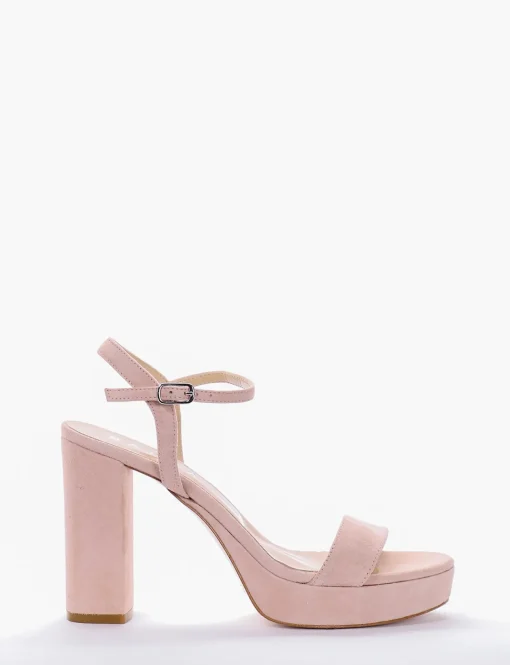 Sandalo tacco 10 cm rosa