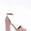 sandalo tacco 11 cm rosa