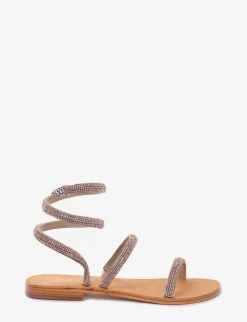 sandalo tacco 1 cm rosa