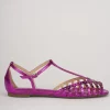 Sandalo tacco 1 cm rosa pelle