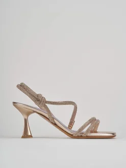 Sandalo tacco 7 cm rosa pelle