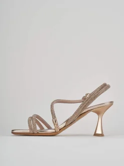 Sandalo tacco 7 cm rosa pelle