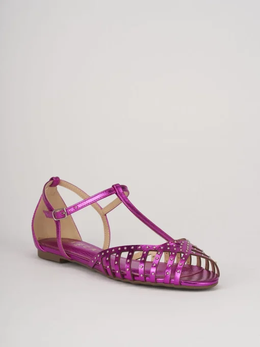 Sandalo tacco 1 cm rosa pelle