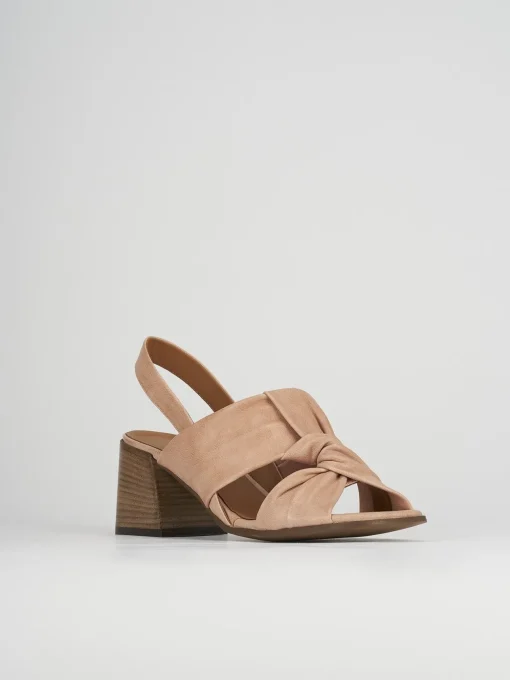 Sandalo tacco 7 cm rosa pelle