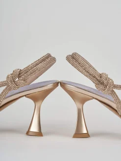 Sandalo tacco 7 cm rosa pelle
