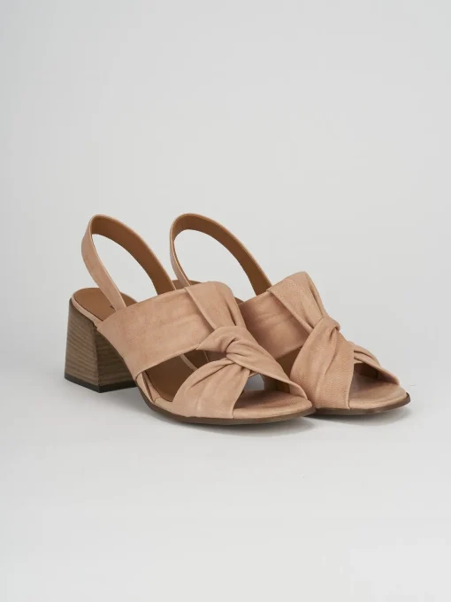 Sandalo tacco 7 cm rosa pelle