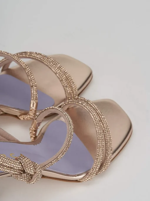 Sandalo tacco 7 cm rosa pelle