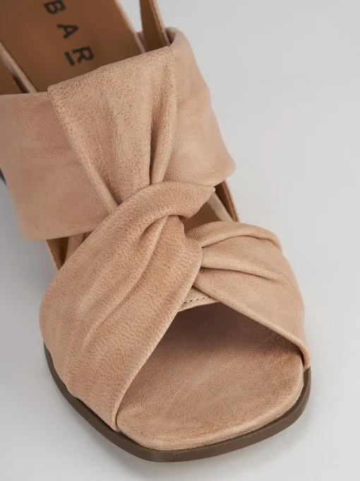 Sandalo tacco 7 cm rosa pelle