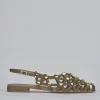 Sandalo tacco 1 cm testa camoscio