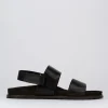 Sandalo tacco 2 cm testa pelle
