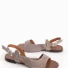 sandalo tacco 1 cm tortora