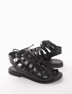 Sandalo tacco 10 nero