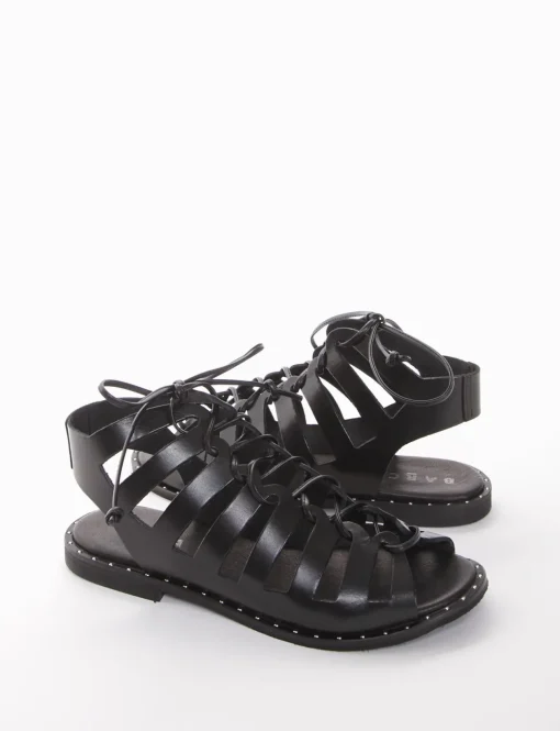 Sandalo tacco 10 nero