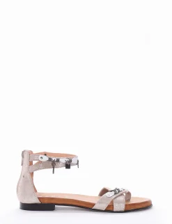 Sandalo tacco 1cm beige