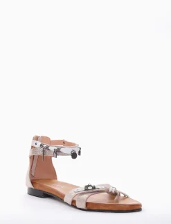Sandalo tacco 1cm beige