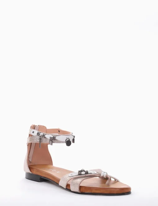 Sandalo tacco 1cm beige