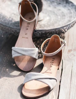 Sandalo tacco 1cm beige