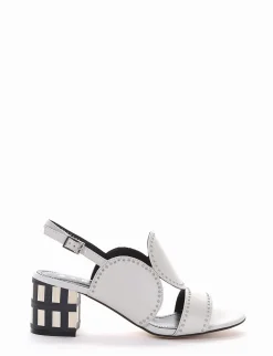 Sandalo tacco 7cm bianco