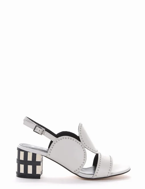 Sandalo tacco 7cm bianco
