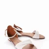 Sandalo tacco 1cm bianco