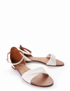 Sandalo tacco 1cm bianco