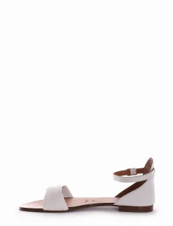 Sandalo tacco 1cm bianco
