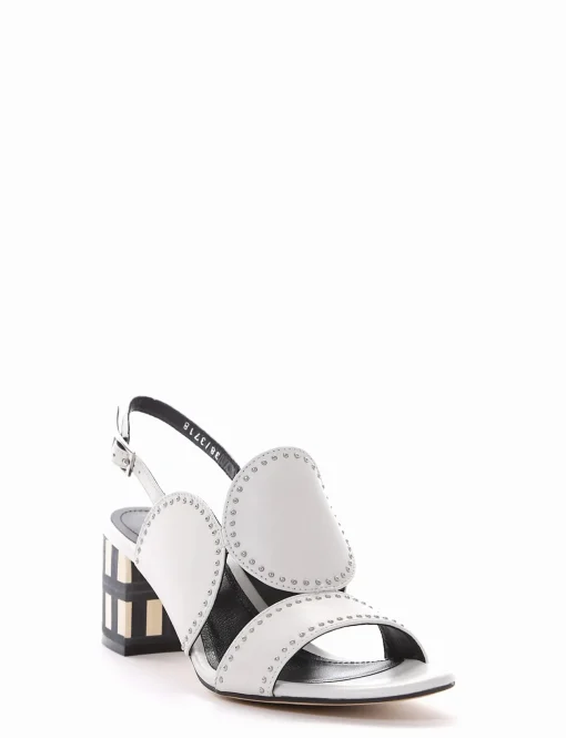 Sandalo tacco 7cm bianco