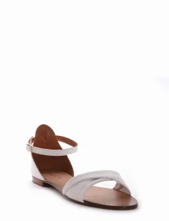 Sandalo tacco 1cm bianco