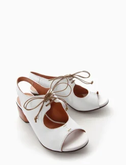 Sandalo tacco 5cm bianco