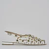 Sandalo tacco 1cm bianco pelle