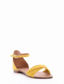 Sandalo tacco 1cm giallo