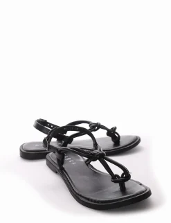 Sandalo tacco 1cm nero