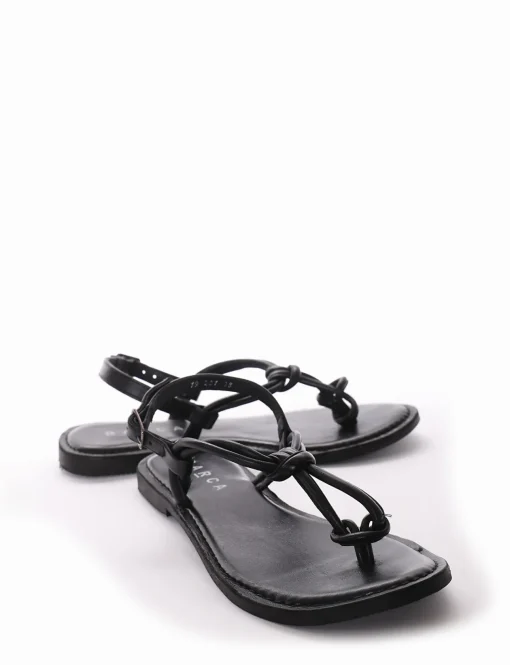 Sandalo tacco 1cm nero