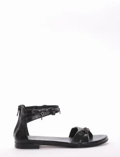 Sandalo tacco 1cm nero